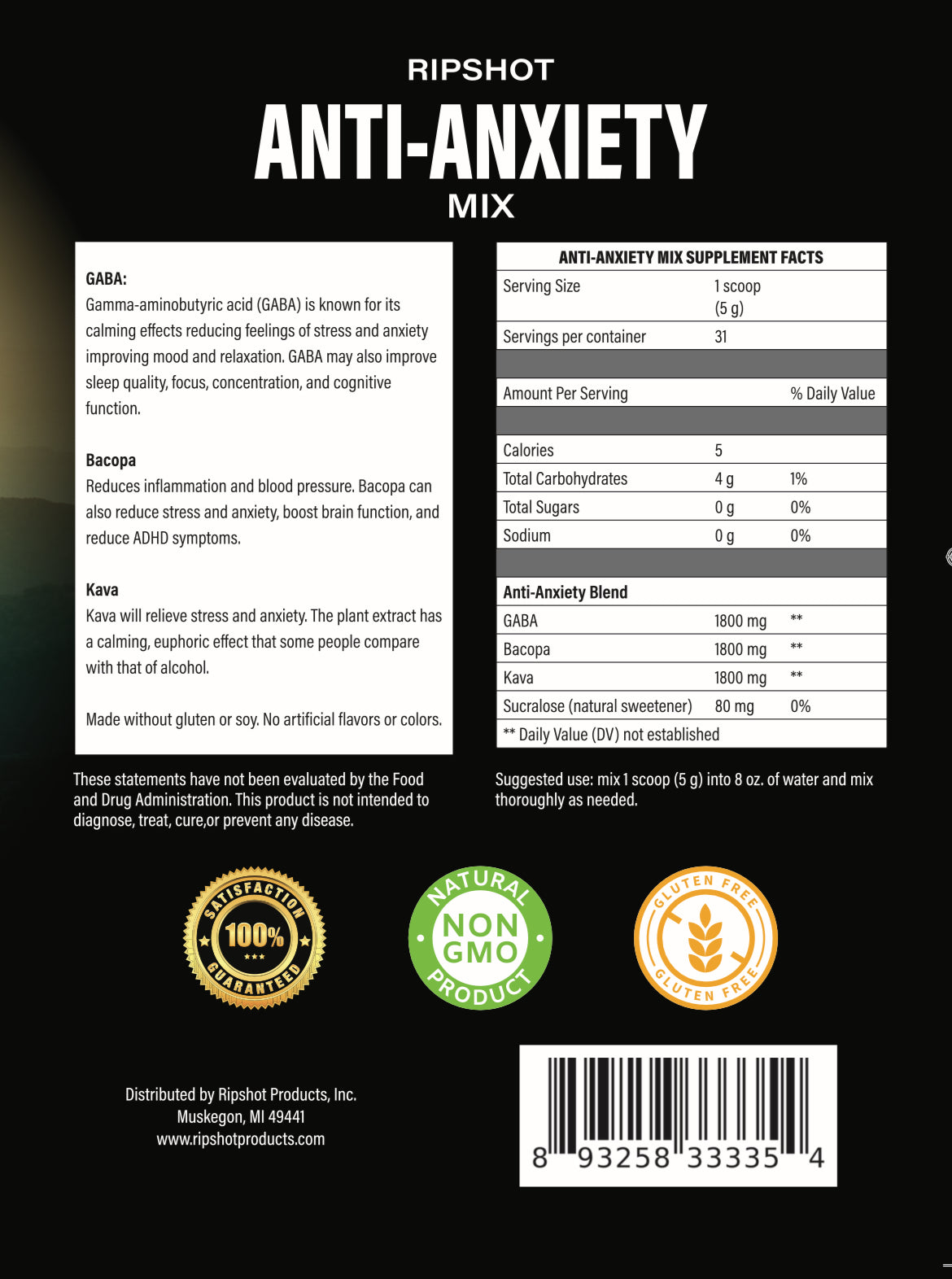 ANTI-ANXIETY MIX 6oz